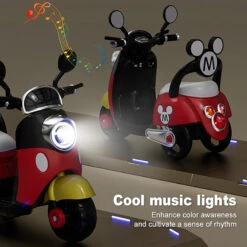 Kids 6V Electric Motorcycle 3-Wheel Stable Ride On Toys Cartoon Key Start Motorcycle -Children Toys Sale Kids 6VElectric Motorcycle 9