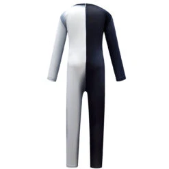 Kids Black And White Costume Halloween Jumpsuit With Cape Cosplay Outfit -Children Toys Sale Kids Cruella Costume Jumpsuit 2