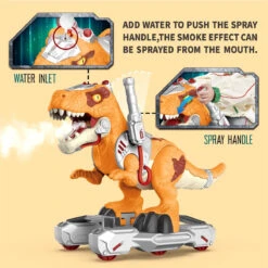 Kids Dinosaur Ride On Car Spray T-Rex Outdoor Indoor Ride-On Toy With Light & Music 11 Kids Dinosaur Ride On Car Spray T-Rex Outdoor Indoor Ride-On Toy With Light & Music -Children Toys Sale Kids Dinosaur Ride On Car 8