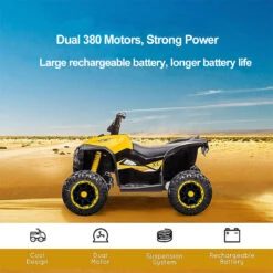 6V Kids ATV Dual Motors 4 Wheeler Off-Road Electric ATV Ride On Car Wih Light Music For Boys & Girls -Children Toys Sale Kids Electric ATV 4 Wheeler Car 8 eabb1a8c ae9b 4157 96d1 3ce542028c2b