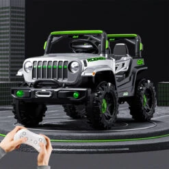 12V Kids Electric Car With Remote 4-Wheel Ride On Car W/ Shovel Light & Music For Boys & Girls