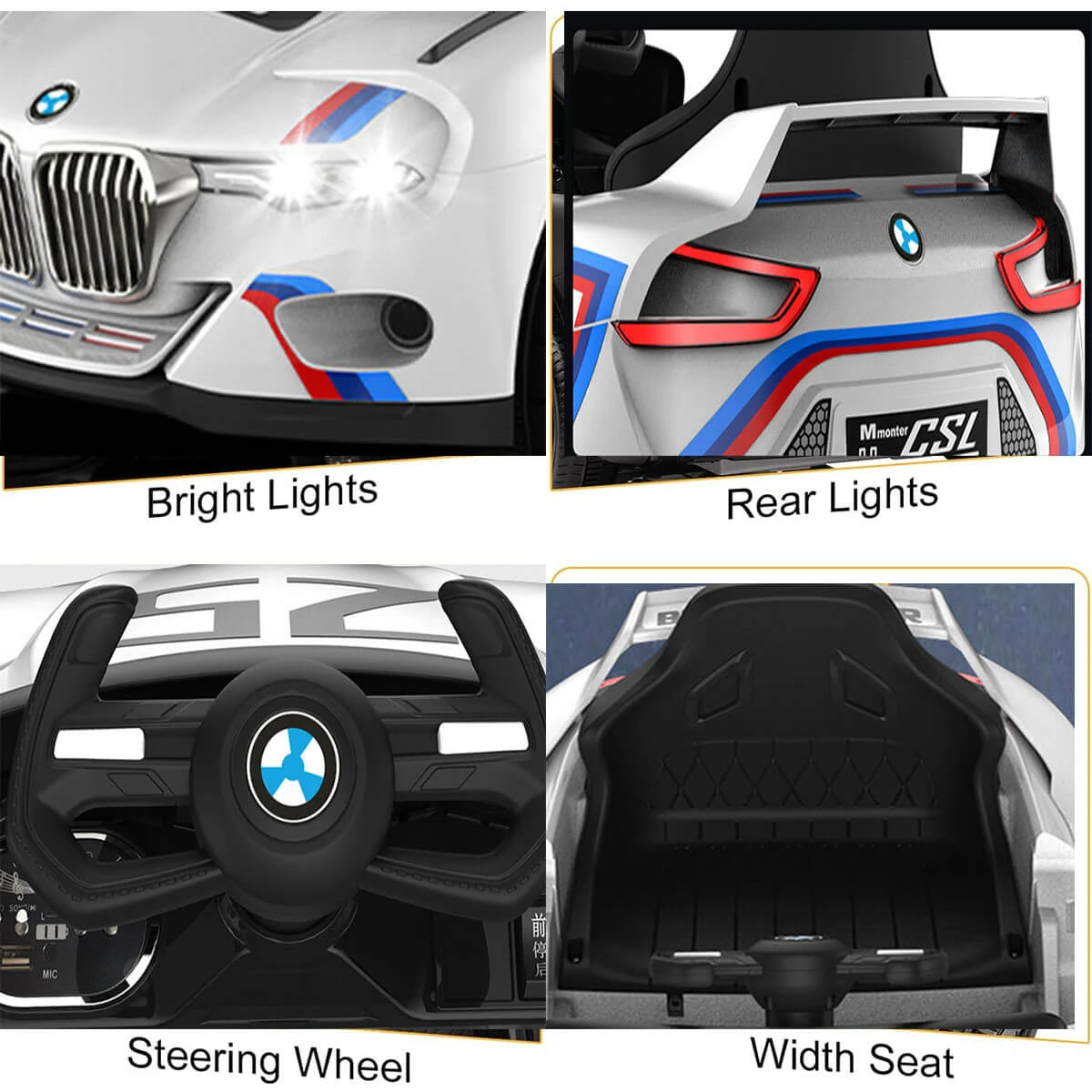 Kids Electric Car With Remote Control Ride On Car W/Rocking Function Light & Music For Boys & Girls 7 Kids Electric Car With Remote Control Ride On Car W/Rocking Function Light & Music For Boys & Girls - Image 7