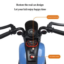 Kids Electric Motorcycle With Remote 3 Wheels Car Dual Drive With Music & Light For Boys & Girls -Children Toys Sale Kids Electric Motorcycle with Remote 1