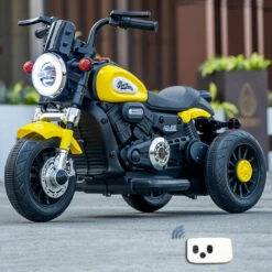 Kids Electric Motorcycle With Remote 3 Wheels Car Dual Drive With Music & Light For Boys & Girls -Children Toys Sale Kids Electric Motorcycle with Remote 13
