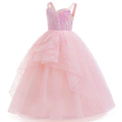 Girls Glinda Dress The Good Witch Pink Glinda Outfit Wicked Cosplay Costume 4-12 Years Old -Children Toys Sale Kids Glinda Dress Wicked Cosplay Costume
