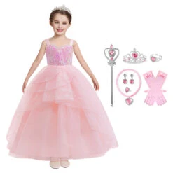 Girls Glinda Dress The Good Witch Pink Glinda Outfit Wicked Cosplay Costume 4-12 Years Old -Children Toys Sale Kids Glinda Dress Wicked Cosplay Costume girls c3ee8d4f 4089 412f a04b 03a3959dc4e0