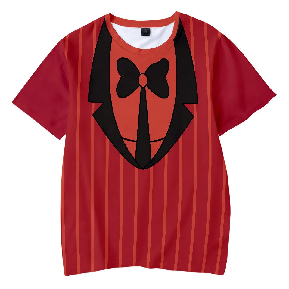 Kids Hazbin Hotel Hoodies And T-shirts Party Dress-Up Outfits Halloween Cosplay Costume 3 Kids Hazbin Hotel Hoodies And T-shirts Party Dress-Up Outfits Halloween Cosplay Costume - Image 3