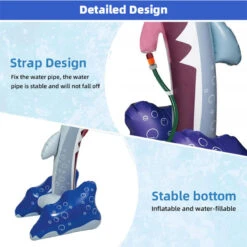 Kids Inflatable Shark Sprinkler Summer Water Sprinkler Outdoor Inflatable Toy -Children Toys Sale Kids Inflatable Shark Sprinkler 1