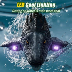 Kids RC Boat 2.4G Remote Control Mosasaur Waterproof Electric Summer Water Toy -Children Toys Sale Kids RC Boat Remote Control Mosasaur 4