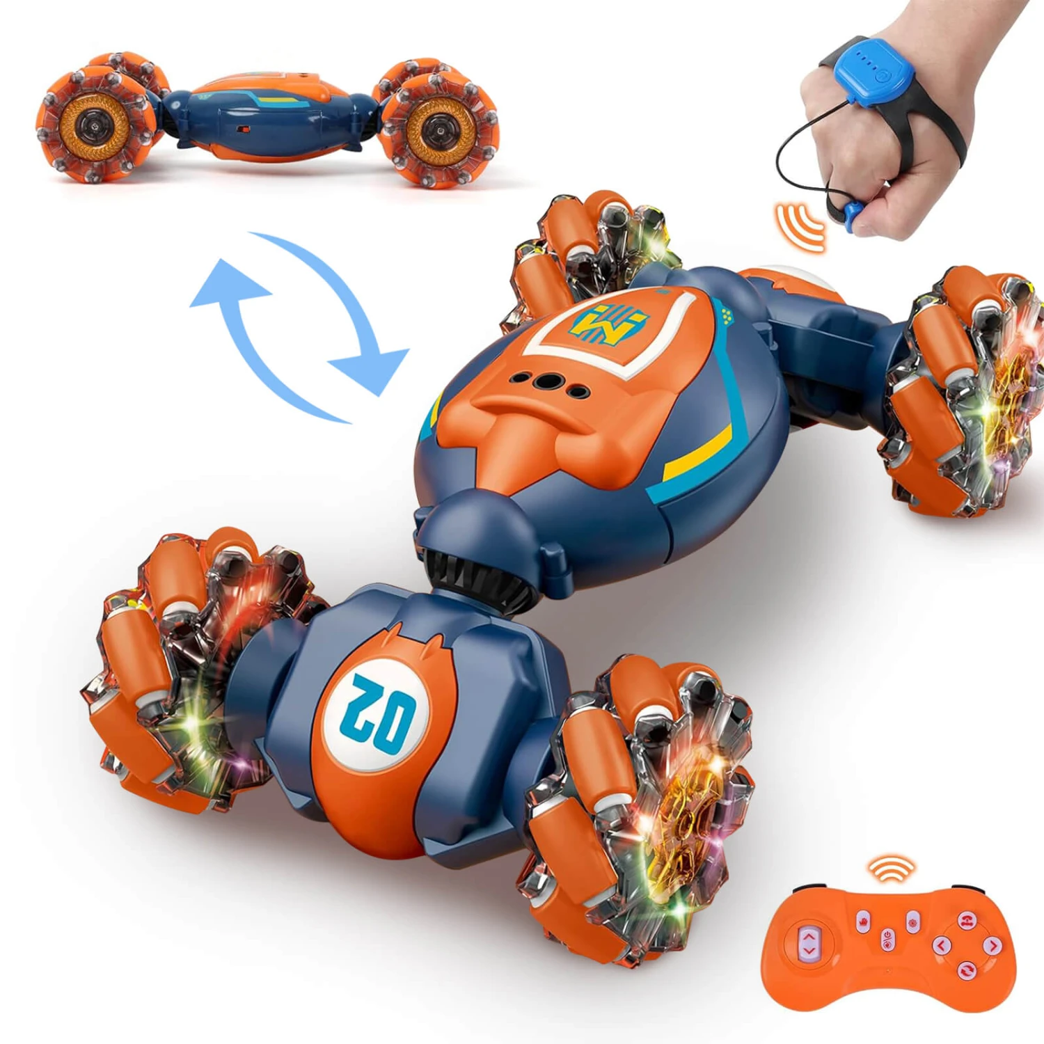 Kids Remote Control Stunt Car 360° Twist Climbing Car 3 Control Methods With Light Music 9 Kids Remote Control Stunt Car 360° Twist Climbing Car 3 Control Methods With Light Music - Image 9