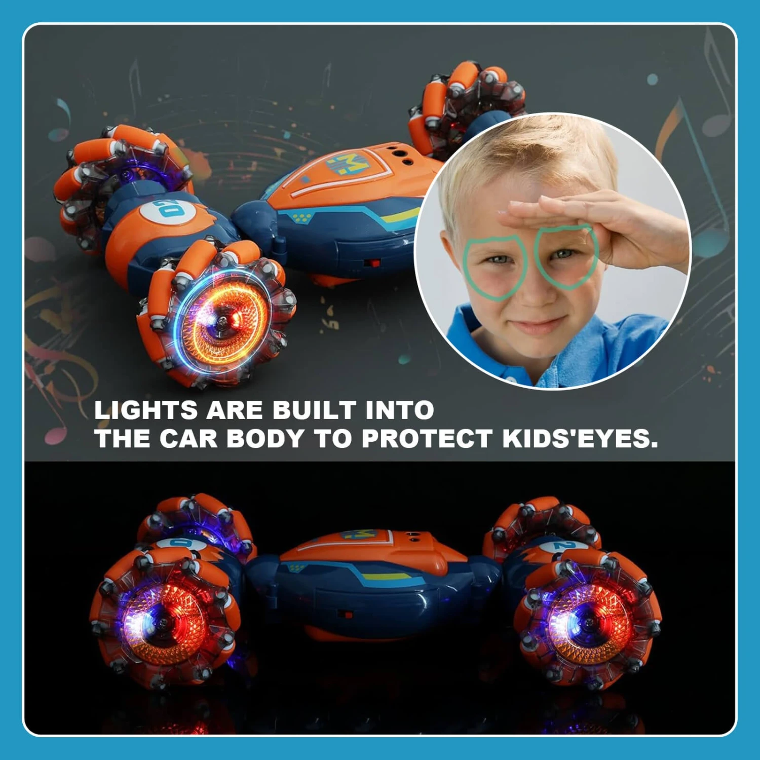 Kids Remote Control Stunt Car 360° Twist Climbing Car 3 Control Methods With Light Music 4 Kids Remote Control Stunt Car 360° Twist Climbing Car 3 Control Methods With Light Music - Image 4