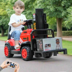 6V Kids Ride On Forklift Car Electric Fork Truck With Liftable Fork And Pallet For Boys Girls 14 6V Kids Ride On Forklift Car Electric Fork Truck With Liftable Fork And Pallet For Boys Girls -Children Toys Sale Kids Ride On Forklift Car 4