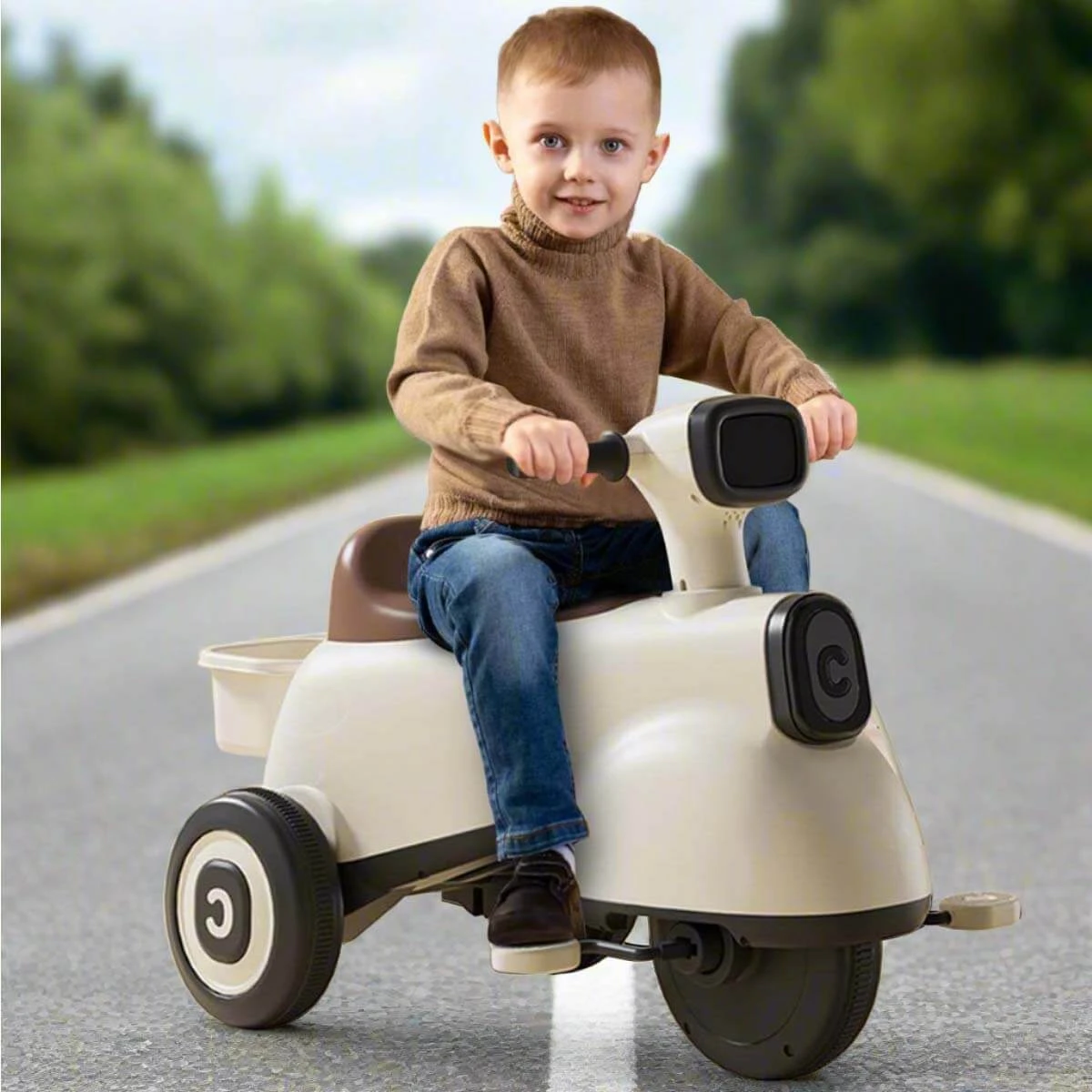 6V Kids Ride On Motorcycle 3-in-1 Electric Motorcycle With Push Handle Battery Powered Ride On Car 1 6V Kids Ride On Motorcycle 3-in-1 Electric Motorcycle With Push Handle Battery Powered Ride On Car
