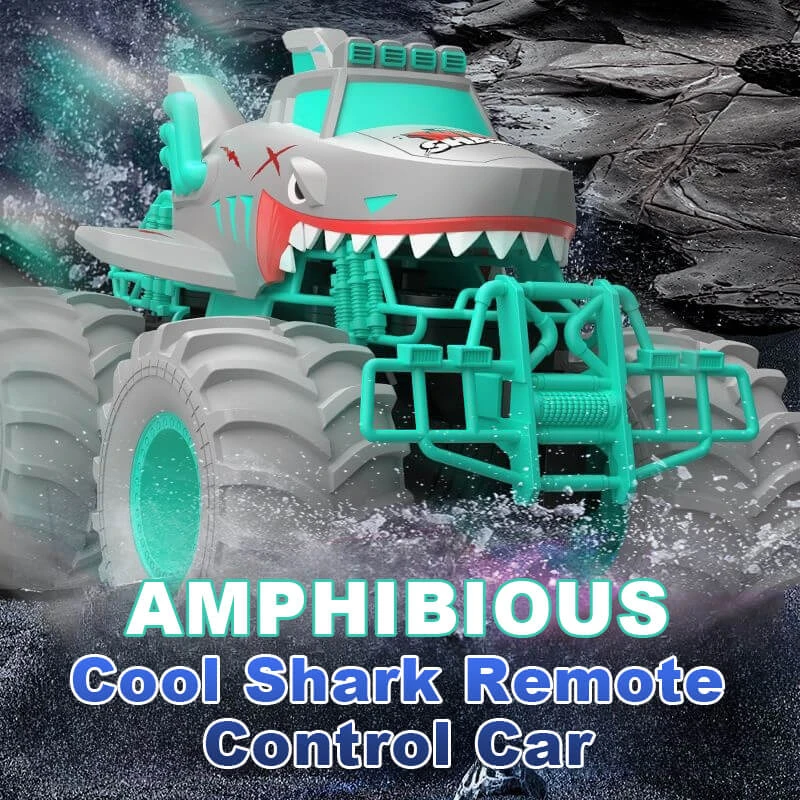 Kids Shark RC Amphibious Car Off-road Vehicle 4WD Climbing Monster Car Waterproof 6 Kids Shark RC Amphibious Car Off-road Vehicle 4WD Climbing Monster Car Waterproof - Image 6