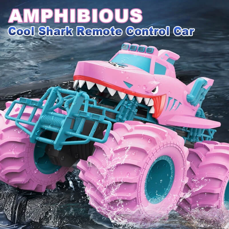 Kids Shark RC Amphibious Car Off-road Vehicle 4WD Climbing Monster Car Waterproof 3 Kids Shark RC Amphibious Car Off-road Vehicle 4WD Climbing Monster Car Waterproof - Image 3