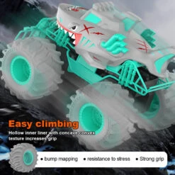 Kids Shark RC Amphibious Car Off-road Vehicle 4WD Climbing Monster Car Waterproof 18 Kids Shark RC Amphibious Car Off-road Vehicle 4WD Climbing Monster Car Waterproof -Children Toys Sale Kids Shark RC Amphibious Car 8