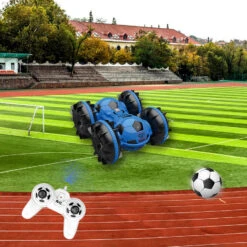 Amphibious RC Car Football 4WD Stunt Remote Control Car 100% Waterproof Toys For Kids -Children Toys Sale Kids Stunt Car Amphibous Football Car 3