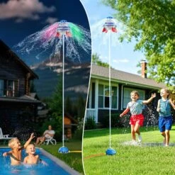Kids UFO Rocket Sprinkler 360° Rotating Summer Water Pressure Lift Sprinkler Outdoor Water Toy 15 Kids UFO Rocket Sprinkler 360° Rotating Summer Water Pressure Lift Sprinkler Outdoor Water Toy -Children Toys Sale Kids UFO Rocket Sprinkler 11