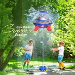Kids UFO Rocket Sprinkler 360° Rotating Summer Water Pressure Lift Sprinkler Outdoor Water Toy 14 Kids UFO Rocket Sprinkler 360° Rotating Summer Water Pressure Lift Sprinkler Outdoor Water Toy -Children Toys Sale Kids UFO Rocket Sprinkler 12