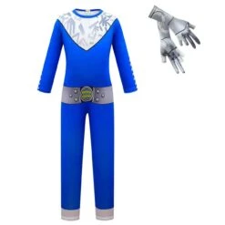 Kids Alien Costume Haloween Cosplay Jumpsuit Gloves Bag Full Set -Children Toys Sale Kids Zombies 3 Alien costume 5