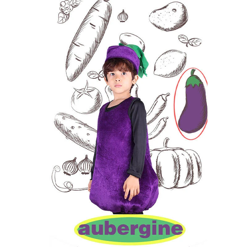 Children Tomato Costume Vegetable Stage Dress Up Halloween Cosplay Outfit For Boys Girls 12 Children Tomato Costume Vegetable Stage Dress Up Halloween Cosplay Outfit For Boys Girls - Image 12