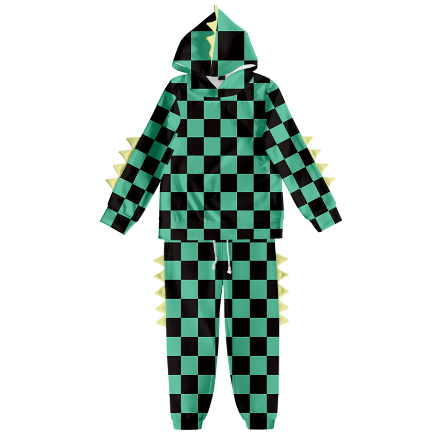 Kids Dinosaur Hoodie And Pants Demon Tanjiro Zenitsu Nezuko Shinobu Giyu Cosplay Suits 6 Kids Dinosaur Hoodie And Pants Demon Tanjiro Zenitsu Nezuko Shinobu Giyu Cosplay Suits - Image 6