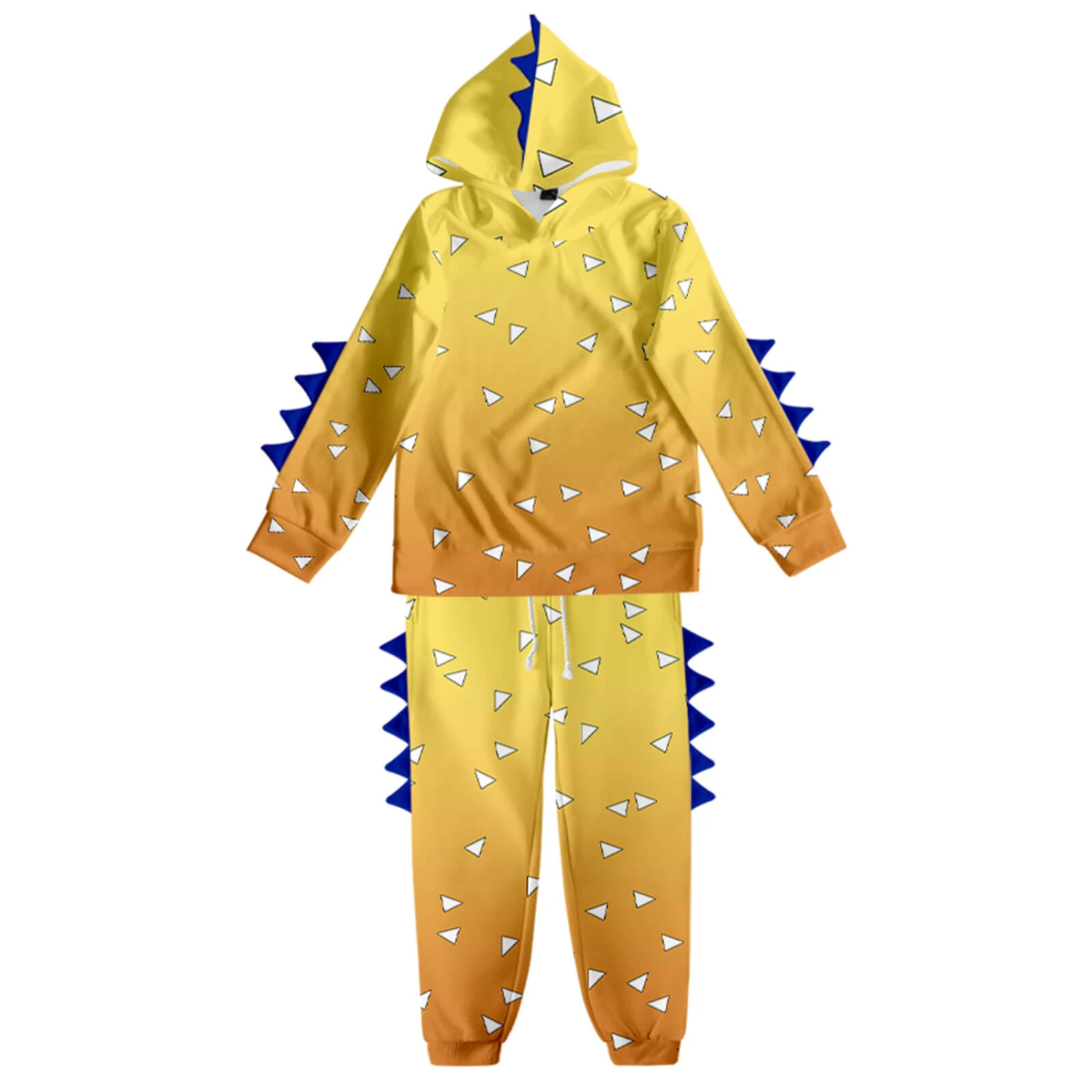 Kids Dinosaur Hoodie And Pants Demon Tanjiro Zenitsu Nezuko Shinobu Giyu Cosplay Suits 20 Kids Dinosaur Hoodie And Pants Demon Tanjiro Zenitsu Nezuko Shinobu Giyu Cosplay Suits - Image 20