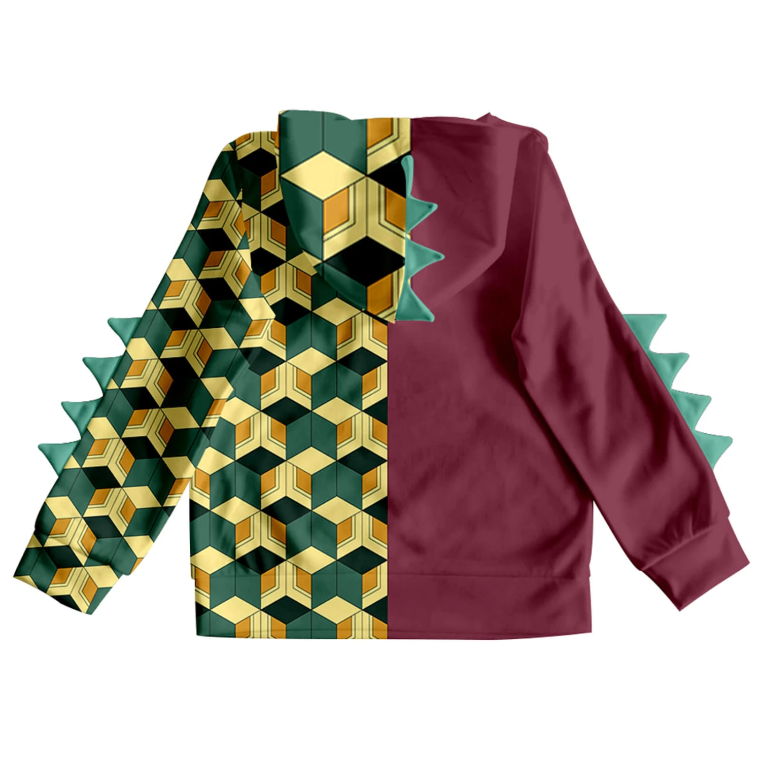 Kids Dinosaur Hoodie And Pants Demon Tanjiro Zenitsu Nezuko Shinobu Giyu Cosplay Suits 4 Kids Dinosaur Hoodie And Pants Demon Tanjiro Zenitsu Nezuko Shinobu Giyu Cosplay Suits - Image 4