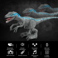 Giant RC Dinosaur Toy Remote Control Dinosaur Robot Electric Walking Animals Controlled Toys -Children Toys Sale KidsRemoteControlDinosaur 3