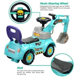 Kids 3-in-1 Ride-on Excavator Truck With Music For Boys Girls Indoor Outdoor Scooter, Pulling Cart & Excavator 10 Kids 3-in-1 Ride-on Excavator Truck With Music For Boys Girls Indoor Outdoor Scooter, Pulling Cart & Excavator -Children Toys Sale KidsRideOnExcavator 2 295fab3d f72a 4696 97c7 8cb8346f0766