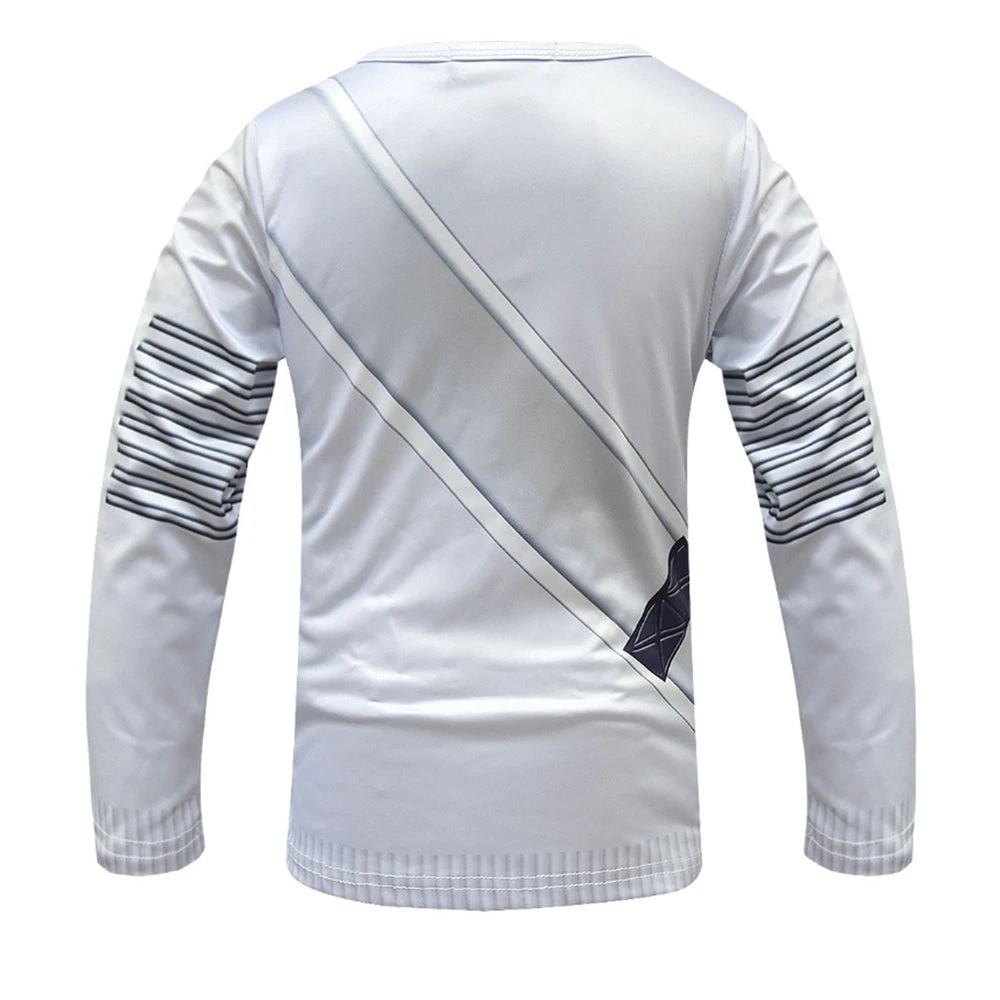 Kids Marshmallow Costume Unisex Long Sleeve Shirts And Pants Outfit Set With LED Helmet - Image 5