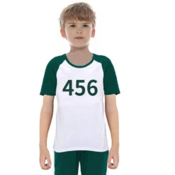 Kids Players T-shirt Game Cosplay Shirt For Party And Daily Wear -Children Toys Sale Kids Squid Game T shirt Cosplay Costume 2