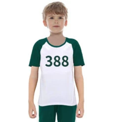 Kids Players T-shirt Game Cosplay Shirt For Party And Daily Wear -Children Toys Sale Kids Squid Game T shirt Cosplay Costume 6