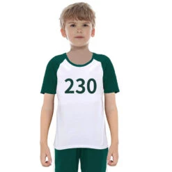 Kids Players T-shirt Game Cosplay Shirt For Party And Daily Wear -Children Toys Sale Kids Squid Game T shirt Cosplay Costume 8