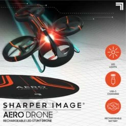Aero Stunt Drone RC Rechargeable Quadcopter With LEDs Smart Copter For Beginners -Children Toys Sale LED RC stunt Drone 8