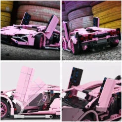 1280 PCS RC Racing Lambo Car 1/14 Remote Control Sports Cars Building Blocks W/ App Remote -Children Toys Sale Lego Lambo Remote Control Lamborghini 15