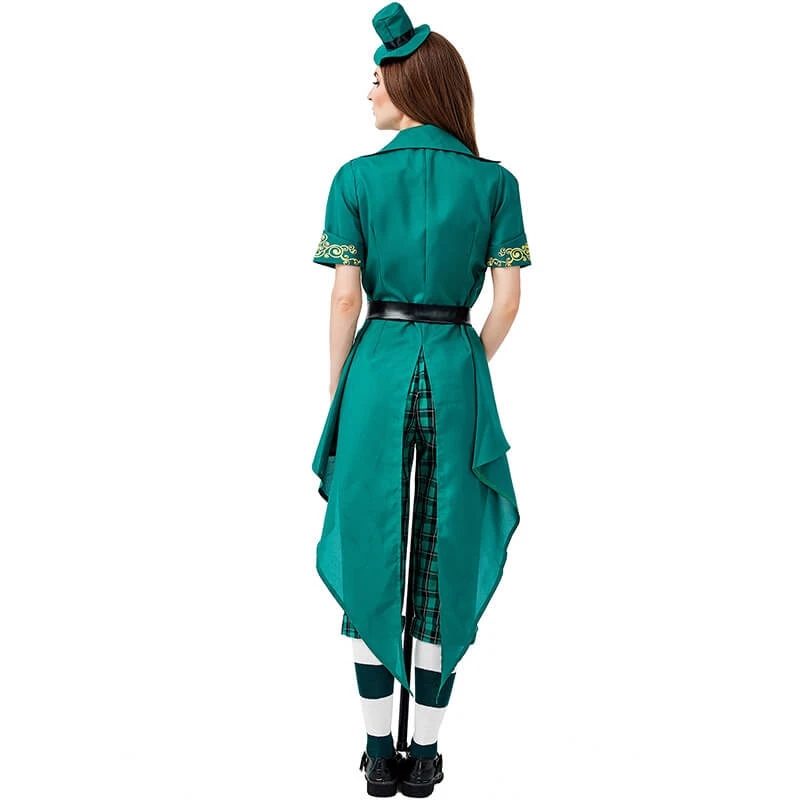 Leprechaun Costume Kids Adults Saint Patricks Day Outfit Green Irish Fancy Dress Full Set 5 Leprechaun Costume Kids Adults Saint Patricks Day Outfit Green Irish Fancy Dress Full Set - Image 5