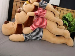 52" Giant Size Soft Lying Dog Plush Toys Stuffed Animal Sleep Cushion Pillow Dolls -Children Toys Sale Lying dog plush toy 6
