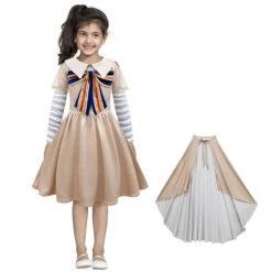 Girls Robot Doll Dress Horror Movie Costume For Kids Halloween AI Doll Cosplay Outfit Wig Full Set -Children Toys Sale M3GAN DRESS cosplay costume 7