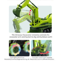 2.4G Dino Remote Control Car 9CH RC Engineering Vehicle Excavator Crane Dump Truck Mixer Truck Toy 16 2.4G Dino Remote Control Car 9CH RC Engineering Vehicle Excavator Crane Dump Truck Mixer Truck Toy -Children Toys Sale Main 05 b6aaf2b0 e33f 477a adbd 005f46745b78
