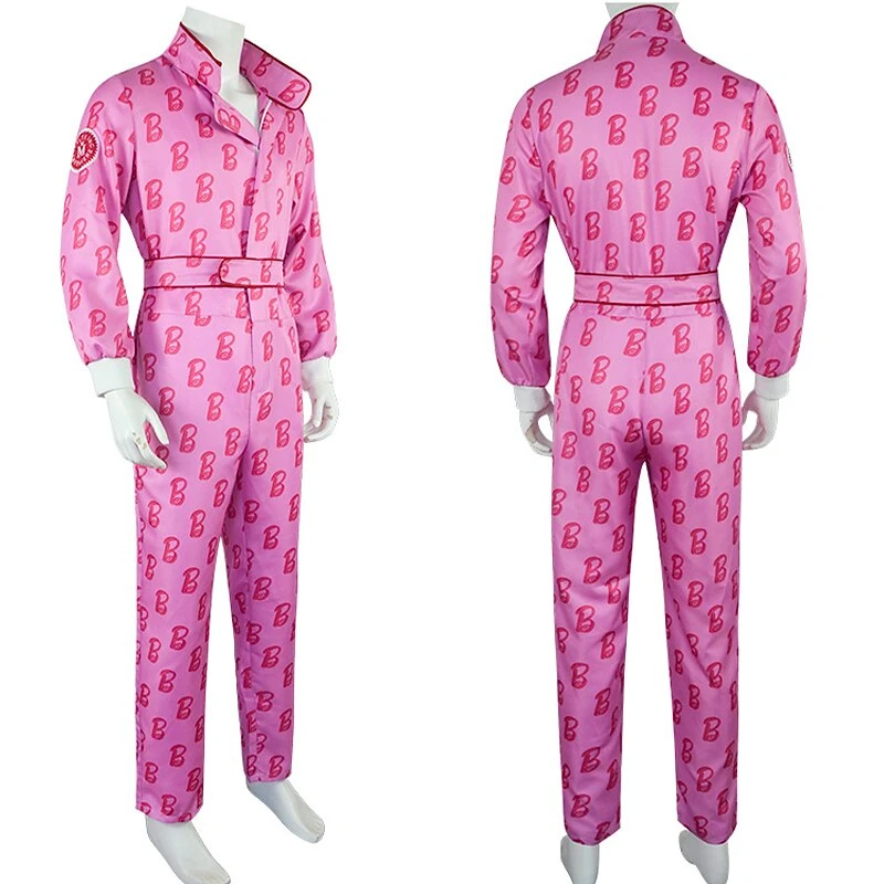 Men's Ryan Gosling Jumpsuit Pink Clothing Ryan Gosling Cosplay Costume For Halloween 4 Men's Ryan Gosling Jumpsuit Pink Clothing Ryan Gosling Cosplay Costume For Halloween - Image 4