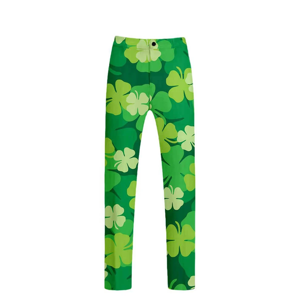 Mens Leprechaun Costume Saint Patricks Day Outift Tops And Pants 2pcs Suit For Carnival 3 Mens Leprechaun Costume Saint Patricks Day Outift Tops And Pants 2pcs Suit For Carnival - Image 3