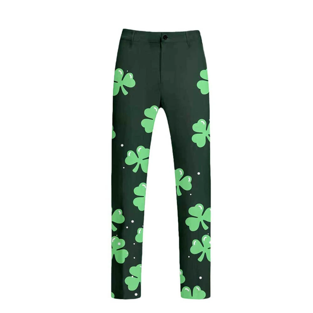 Mens Leprechaun Costume Saint Patricks Day Outift Tops And Pants 2pcs Suit For Carnival 6 Mens Leprechaun Costume Saint Patricks Day Outift Tops And Pants 2pcs Suit For Carnival - Image 6