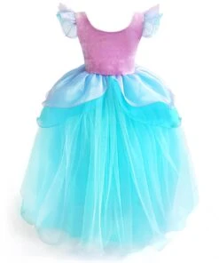 Girls Mermaid Princess Dress With Shiny Sequin Birthday Party Holiday Dress Up Costume -Children Toys Sale MermaidSequinDress 2