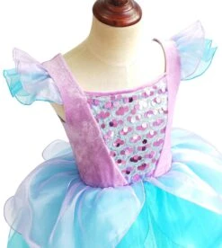 Girls Mermaid Princess Dress With Shiny Sequin Birthday Party Holiday Dress Up Costume -Children Toys Sale MermaidSequinDress 3