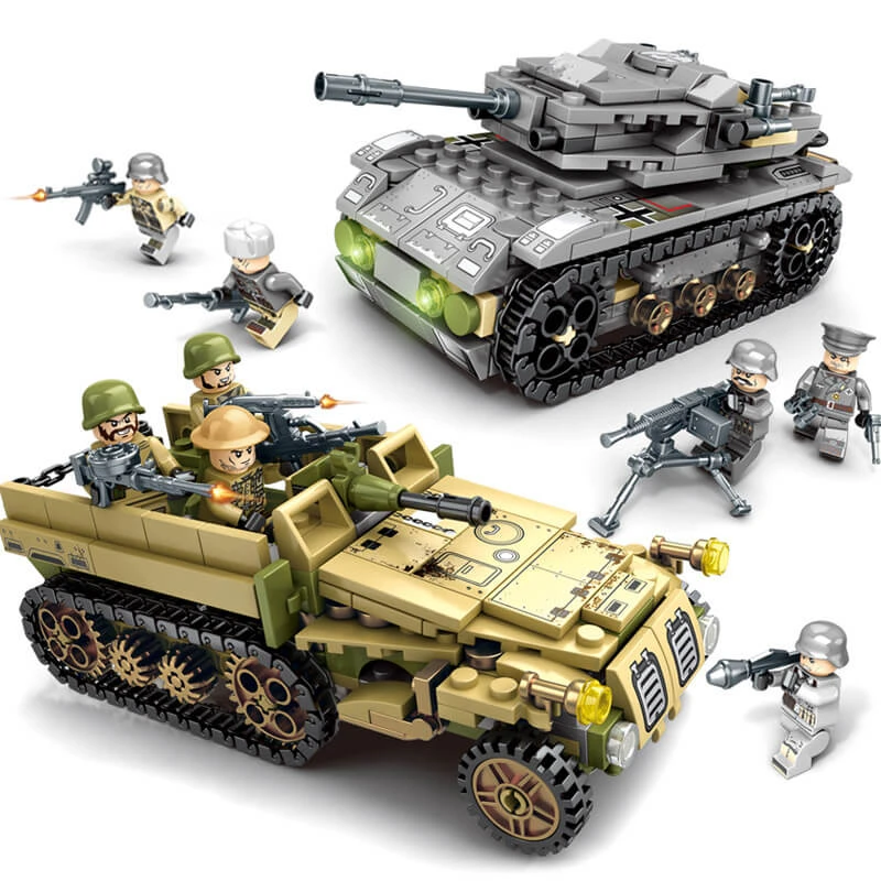 Technic Iron Empire Tank Building Blocks Set Weapon War Chariot Creator Army WW2 Soldiers Kids Toys 7 Technic Iron Empire Tank Building Blocks Set Weapon War Chariot Creator Army WW2 Soldiers Kids Toys - Image 7