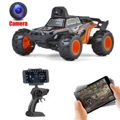 1/32 Mini Remote Control Car With HD Wifi Camera 2.4Ghz Off-Road RC Vehicle Dual Mode Control -Children Toys Sale Mini Remote Control Car with HD Camera 10