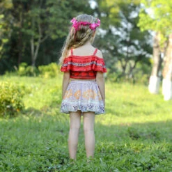 Kids Princess Moana Costume Beach Vacation Swimwear Ocean Adventure Bathing Suit -Children Toys Sale Moana costume cosplay swimwear 8