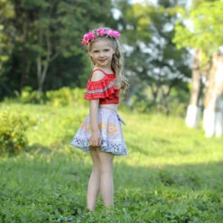 Kids Princess Moana Costume Beach Vacation Swimwear Ocean Adventure Bathing Suit -Children Toys Sale Moana costume cosplay swimwear 9