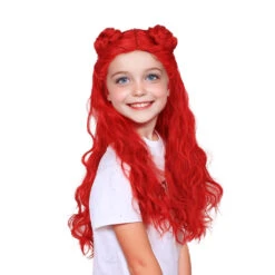 Girls Princess Red Costume The Rise Of RED Tops Vest And Pants Suit Halloween Cosplay Outfit -Children Toys Sale Movie Descendants 4 The Rise of Red Wig f2fd1061 eff1 4c88 9756 902b8ebea2f0